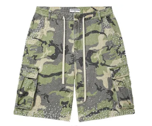 Vale Forever Soulja Camo Jorts Green Camo