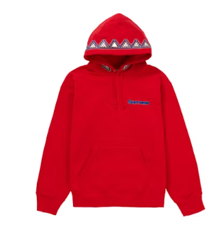 Supreme Pharaoh Studded Hooded Sweatshirt Red