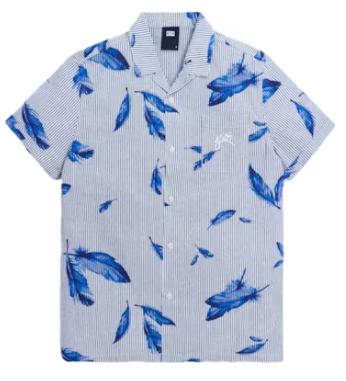 Kith Seersucker Shirt & Shorts Set Navy White