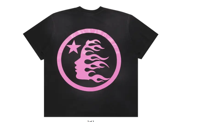 Hellstar Classic T-Shirt Gel Print Black Pink