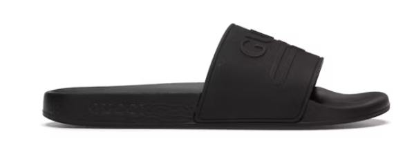 Gucci Logo Slide Rubber Black
