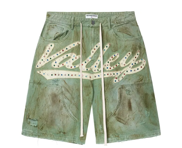 Vale Forever Green Skittle Jorts Dirt/Green
