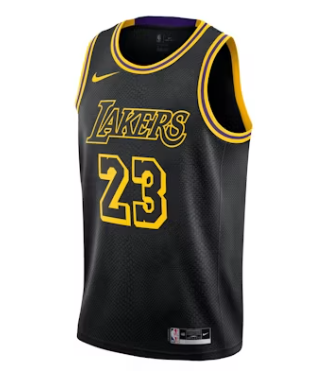 Nike NBA Lakers Lebron James Swingman Jersey Black