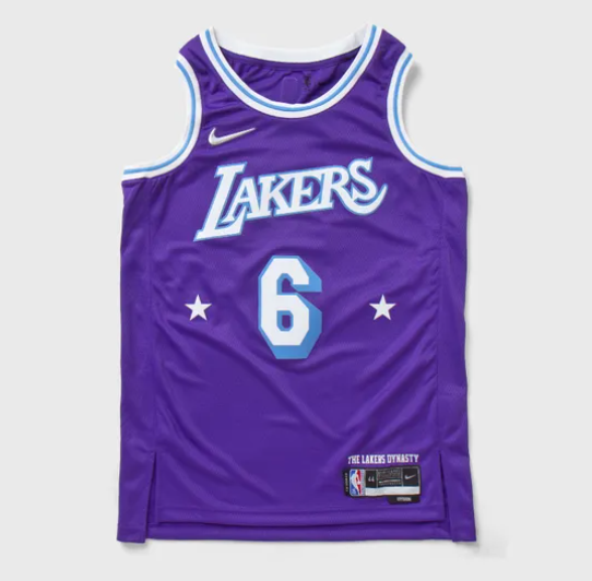 Nike LA Lakers NBA City Edition Swingman Jersey LeBron James Purple