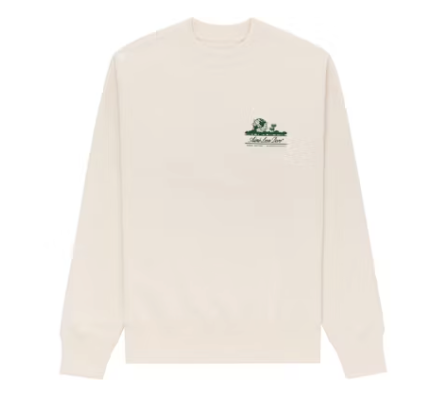 Aime Leon Dore Unisphere Crewneck Sweatshirt White Cream