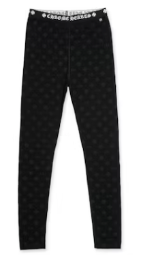 Chrome Hearts Logo Leggings Black/Grey Multilogo