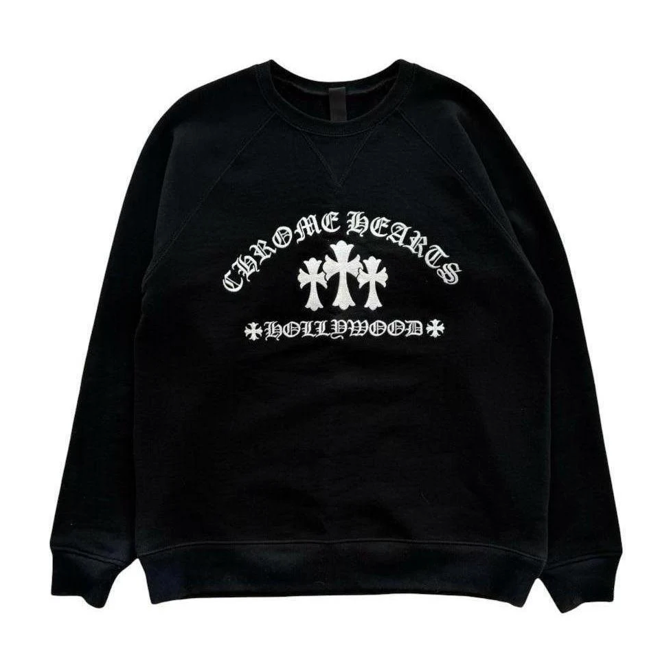 Chrome Hearts King Taco Crewneck Sweatshirt Black