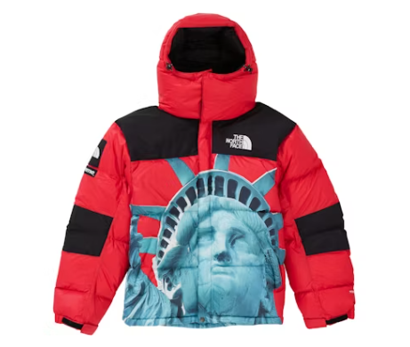 Supreme The North Face Statue of Liberty Baltoro Jacket Red