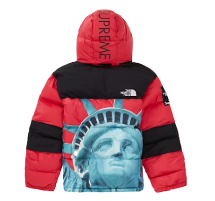 Supreme The North Face Statue of Liberty Baltoro Jacket Red
