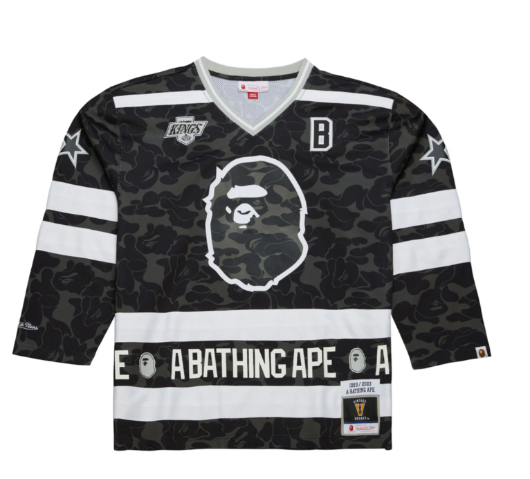 Bape LA Kings Mitchell & Ness Hockey Jersey Black