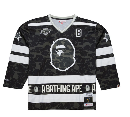 Bape LA Kings Mitchell & Ness Hockey Jersey Black