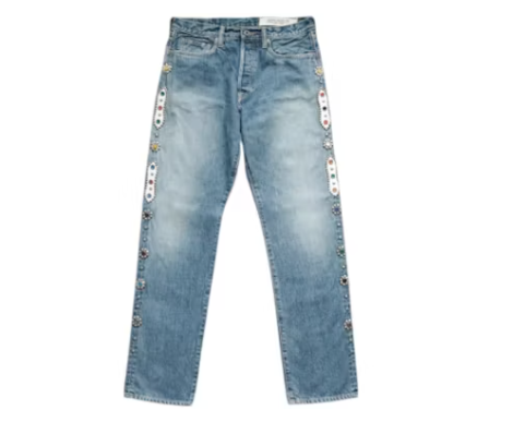 Kapital 14 Oz Denim 5P Monkey Cisco Gemstone Pants Indigo