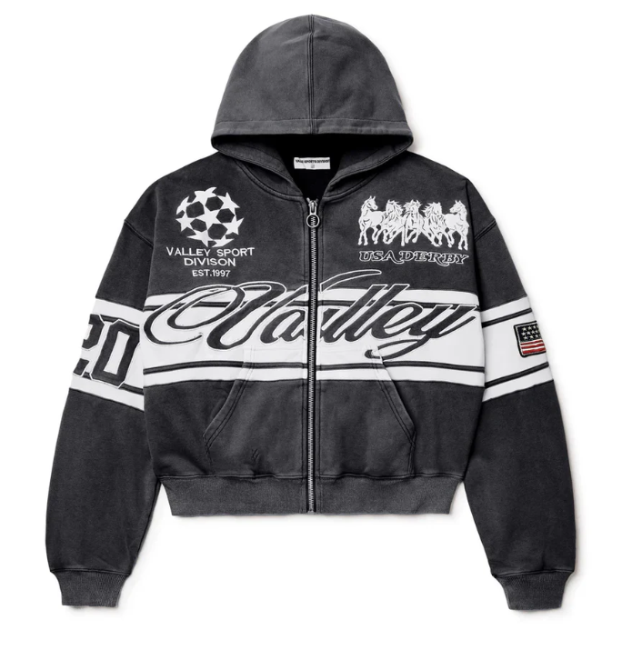 Vale Forever Cursive Zip Up Hoodie