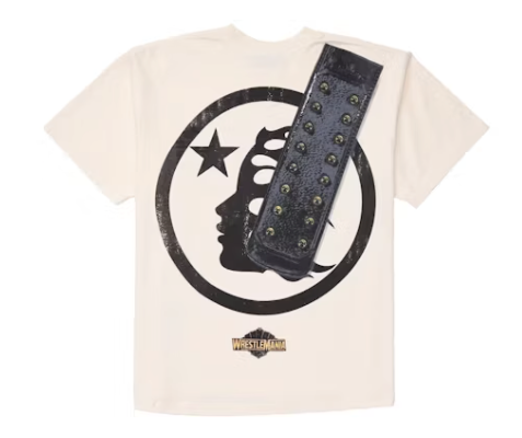 Hellstar Wrestlemania P2P Heavyweight Championship T-Shirt Cream White