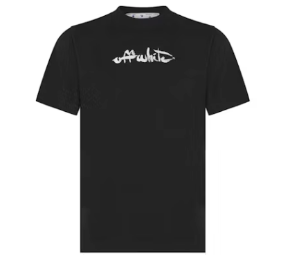 OFF-WHITE Paint Arrow Slim S/S T-Shirt Black/White