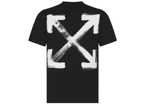 OFF-WHITE Paint Arrow Slim S/S T-Shirt Black/White