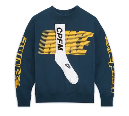 Nike x Cactus Plant Flea Market Socks Fleece Crewneck Sweatshirt Dark Green