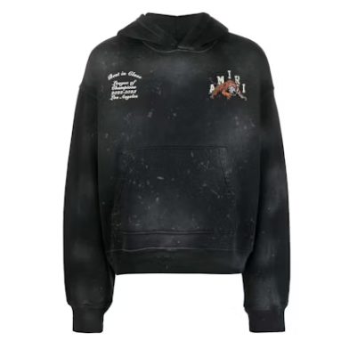 AMIRI Vintage Tiger Varsity Hoodie Black