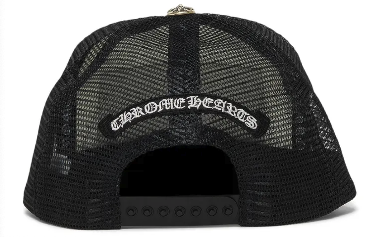 Chrome Hearts Chomper Hollywood Trucker Hat Black/White