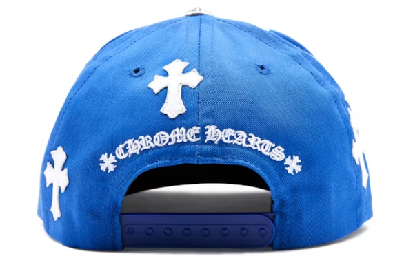 Chrome Hearts Cross Patch Baseball Hat Blue