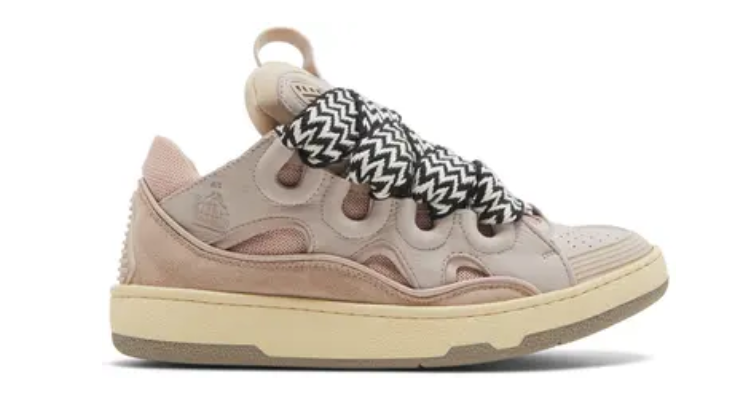 Lanvin Curb Sneakers Pale Pink Gum