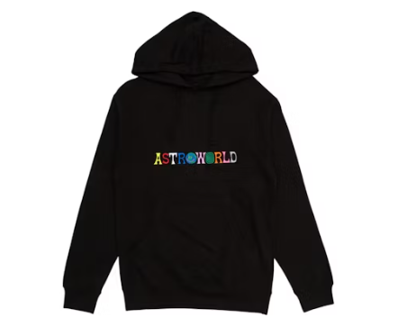 Travis Scott Astroworld Logo Hoodie Black