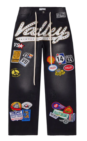 Vale Forever 1980's Painters Black Jeans