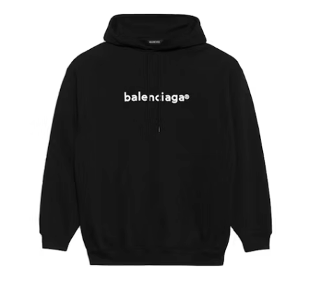 Balenciaga Copyright Hoodie Black