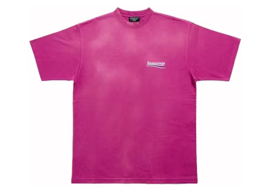 Balenciaga Campaign T-Shirt Dark Fuchsia