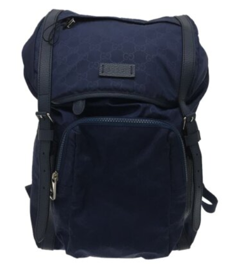Gucci GG Monogram Nylon Backpack Navy