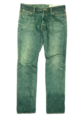 Kapital Indigo No.4 Selvedge Jeans Green