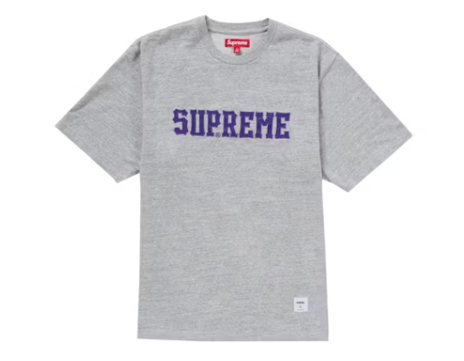 Supreme Twill Applique S/S Top Heather Grey