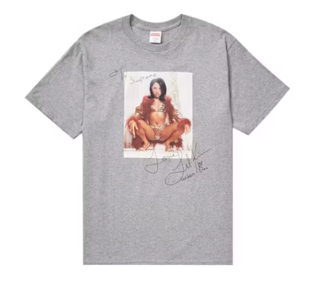 Supreme Lil Kim Tee Heather Grey