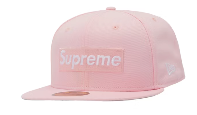 Supreme Champions Box Logo New Era Pink