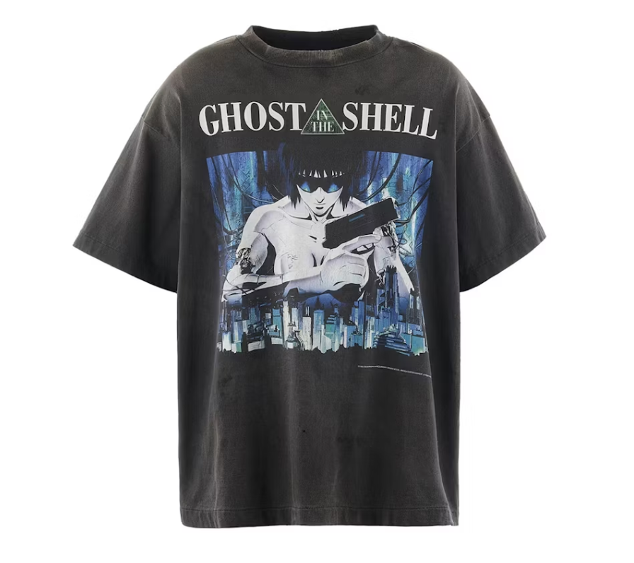 Saint Michael Ghost In The Shell T-shirt Black