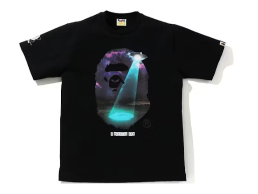 Bape Galaxy UFO Tee Black
