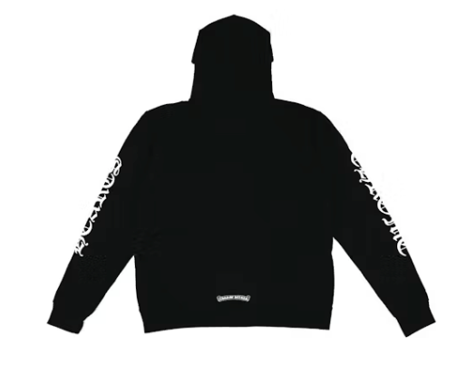 Chrome Hearts Vertical Logo Hoodie Black