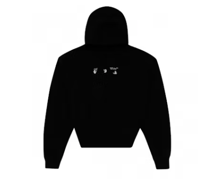 OFF-WHITE Marker Hoodie Black/Blue