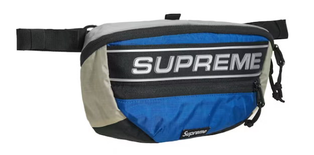 Supreme Logo Waist Bag Blue