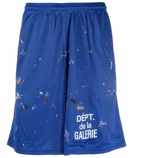 Gallery Dept. French Studio Gym Paint Shorts Blue/White