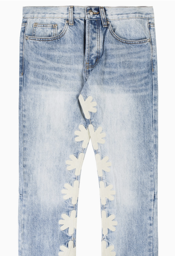 Lost SHDWS Denim Blue Bone Jeans