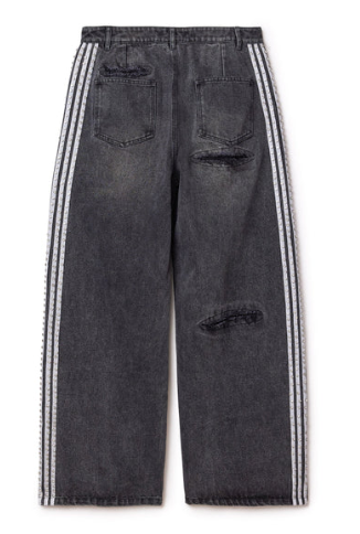 Vale Forever Black Stripe Denim