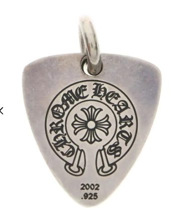 Chrome Hearts Lips Guitar Pick Pendant