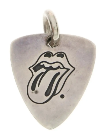 Chrome Hearts Lips Guitar Pick Pendant