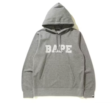 BAPE Family Bag Hoodie Grey