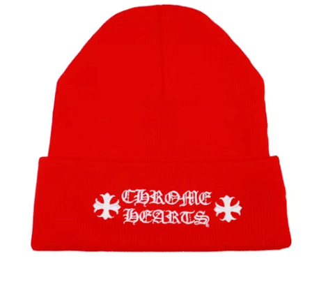 Chrome Hearts Logo Beanie Red