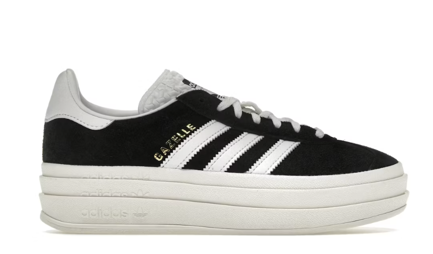 adidas Gazelle Bold Core Black White (Women's)