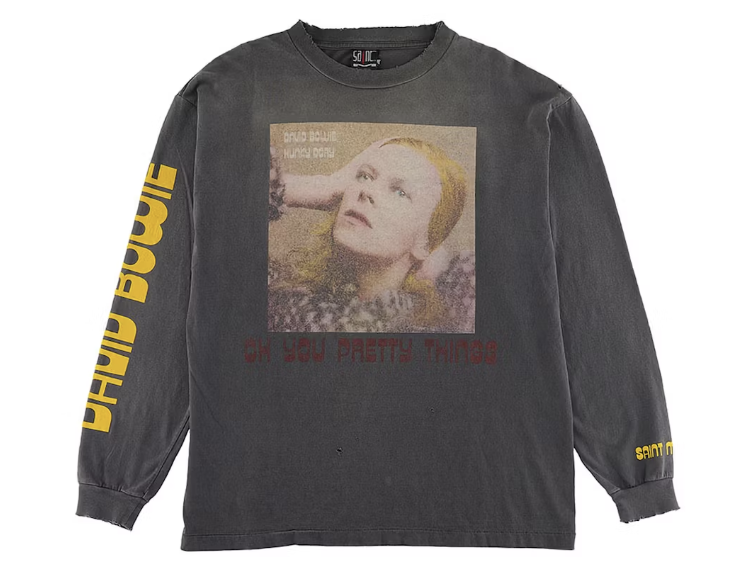 Saint Michael David Bowie Hunky Dory Long Sleeve Black