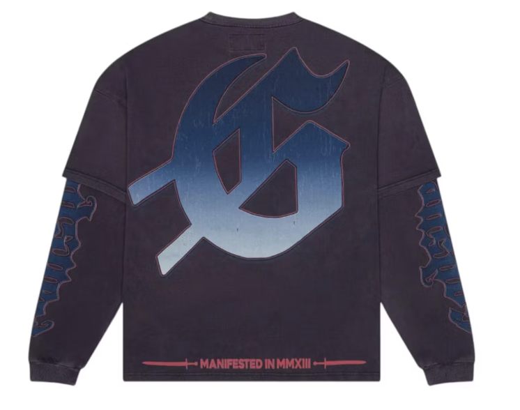 Godspeed Endzone Dual Layered T-shirt Navy Wash