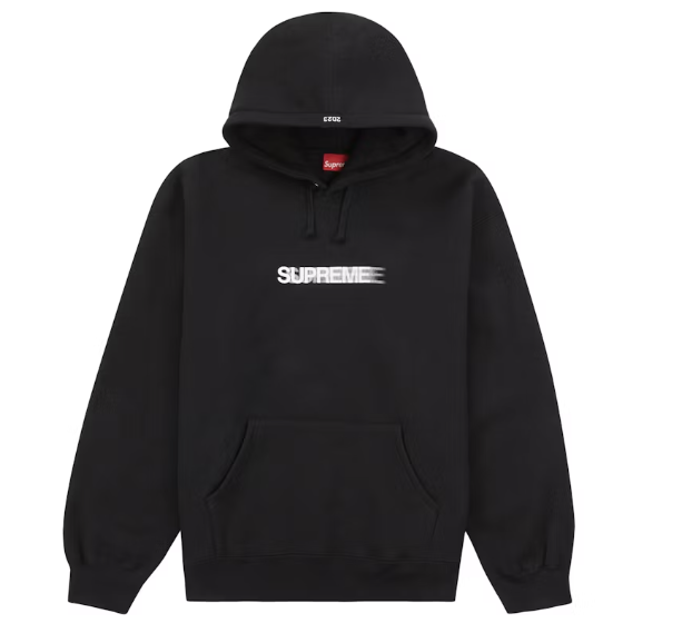 Supreme Motion Logo Hooded Sweatshirt (SS23) Black
